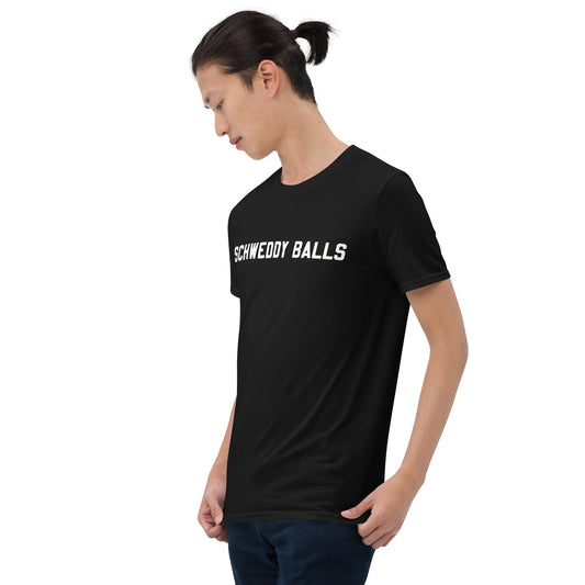 Short-Sleeve Unisex T-Shirt "Schweddy Balls" logo