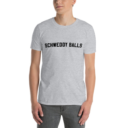 Short-Sleeve Unisex T-Shirt "Schweddy Balls" logo