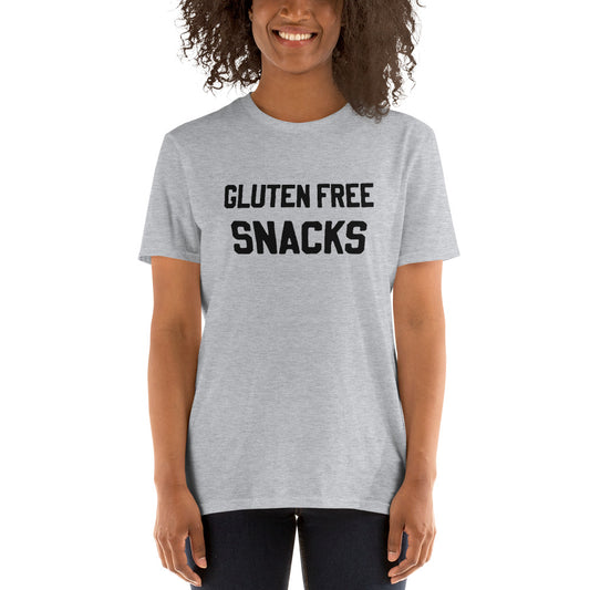 Short-Sleeve Unisex "Gluten Free Snacks" T-Shirt