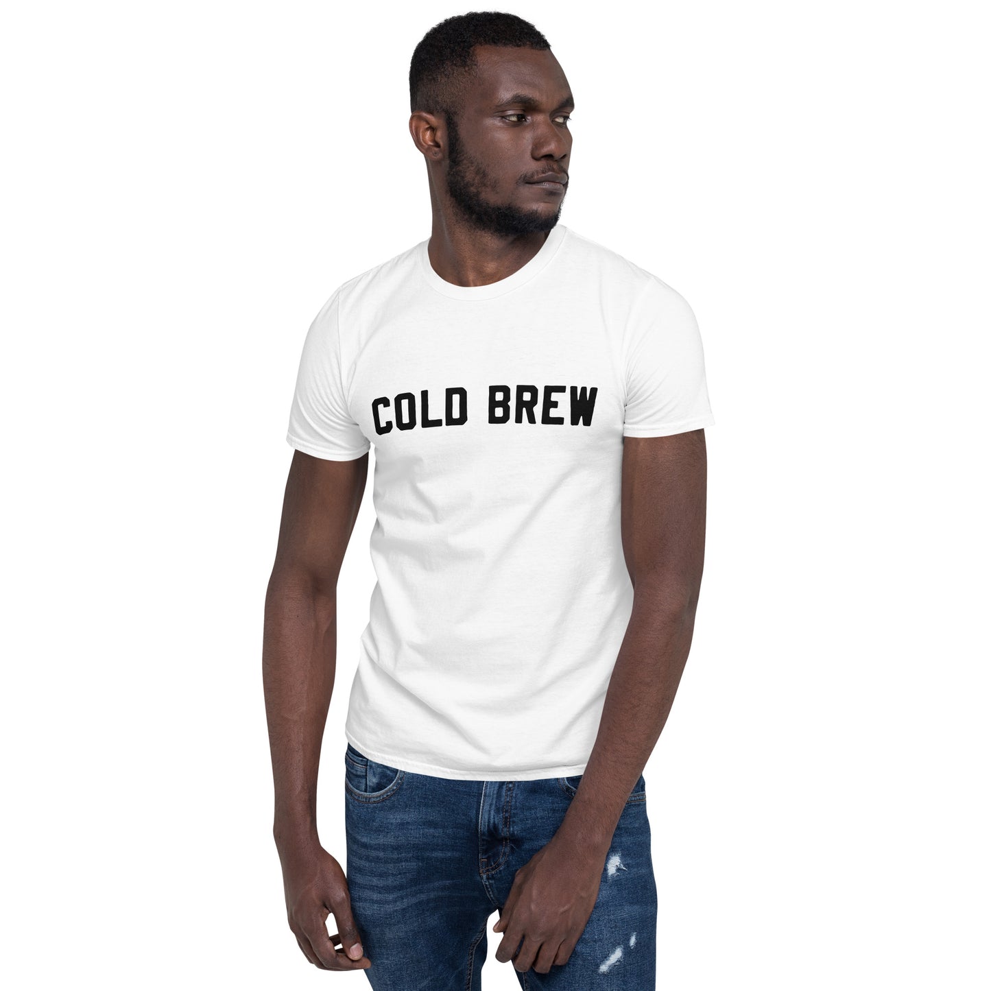 Short-Sleeve Unisex T-Shirt "Cold Brew" slogan