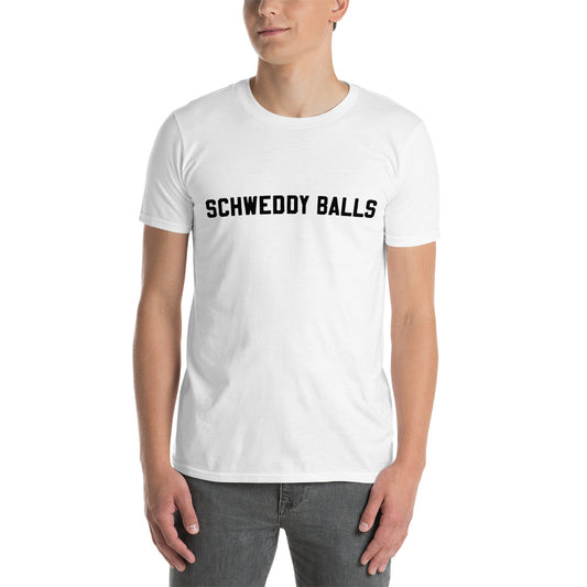 Short-Sleeve Unisex T-Shirt "Schweddy Balls" logo