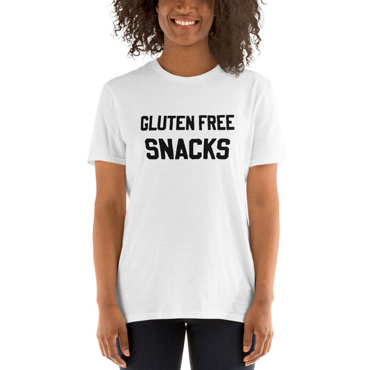 Short-Sleeve Unisex "Gluten Free Snacks" T-Shirt